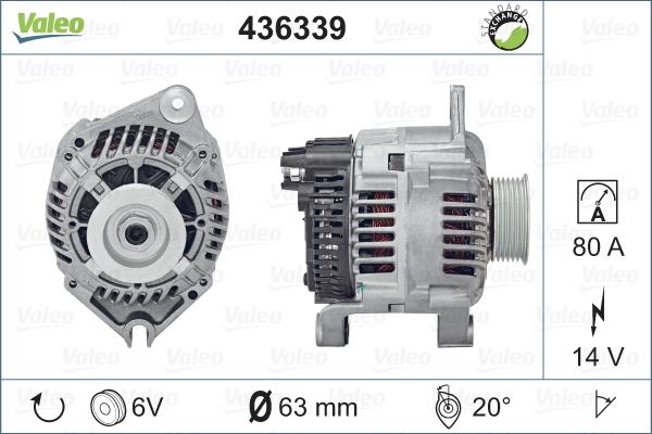 Valeo 436339 - Laturi inparts.fi