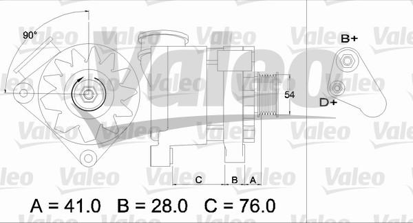 Valeo 436334 - Laturi inparts.fi