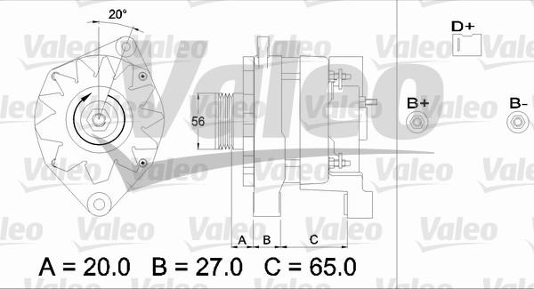 Valeo 436322 - Laturi inparts.fi