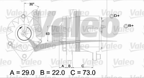 Valeo 436244 - Laturi inparts.fi