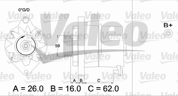 Valeo 436243 - Laturi inparts.fi