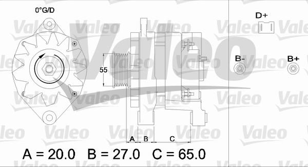 Valeo 436254 - Laturi inparts.fi