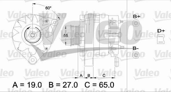 Valeo 436253 - Laturi inparts.fi