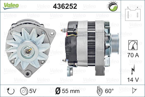 Valeo 436252 - Laturi inparts.fi