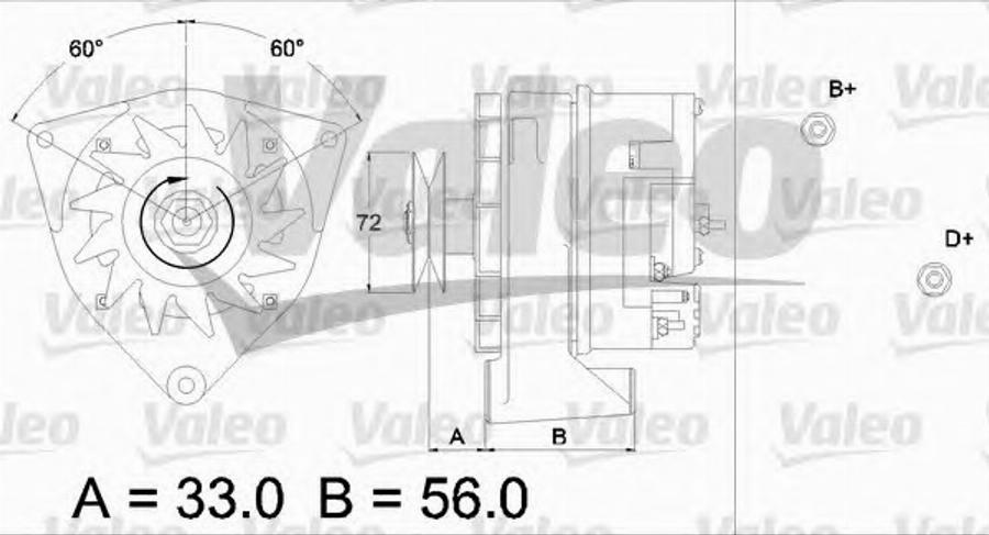 Valeo 436 266 - Laturi inparts.fi