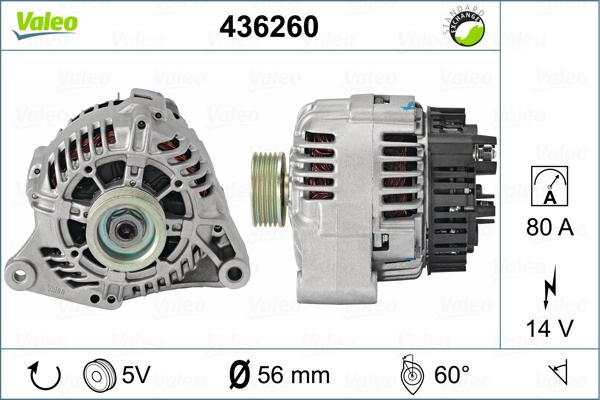 Valeo 436260 - Laturi inparts.fi