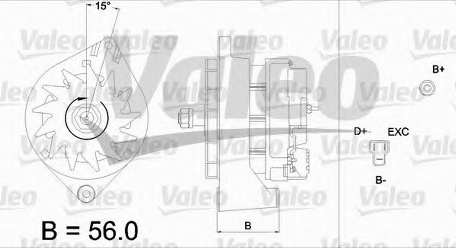 Valeo 436268 - Laturi inparts.fi