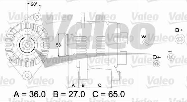 Valeo 436284 - Laturi inparts.fi