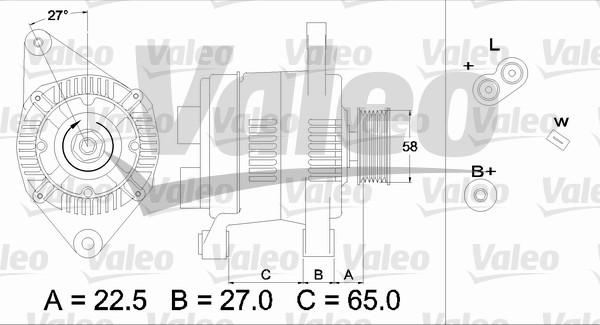 Valeo 436283 - Laturi inparts.fi