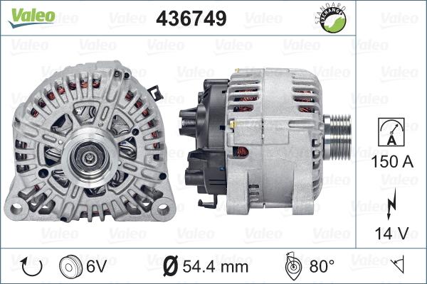 Valeo 436749 - Laturi inparts.fi