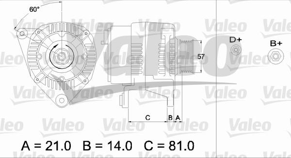 Valeo 436744 - Laturi inparts.fi