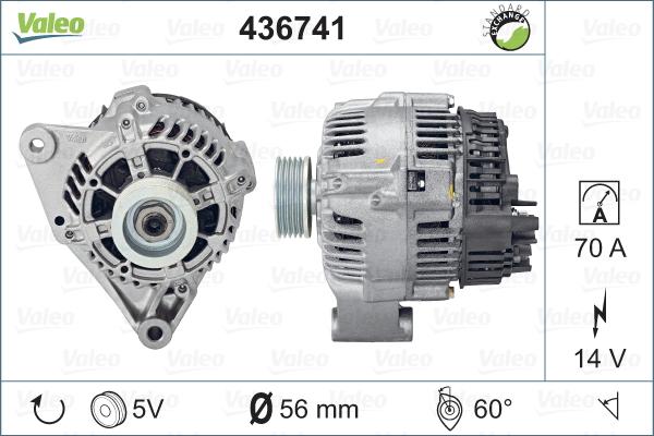 Valeo 436741 - Laturi inparts.fi