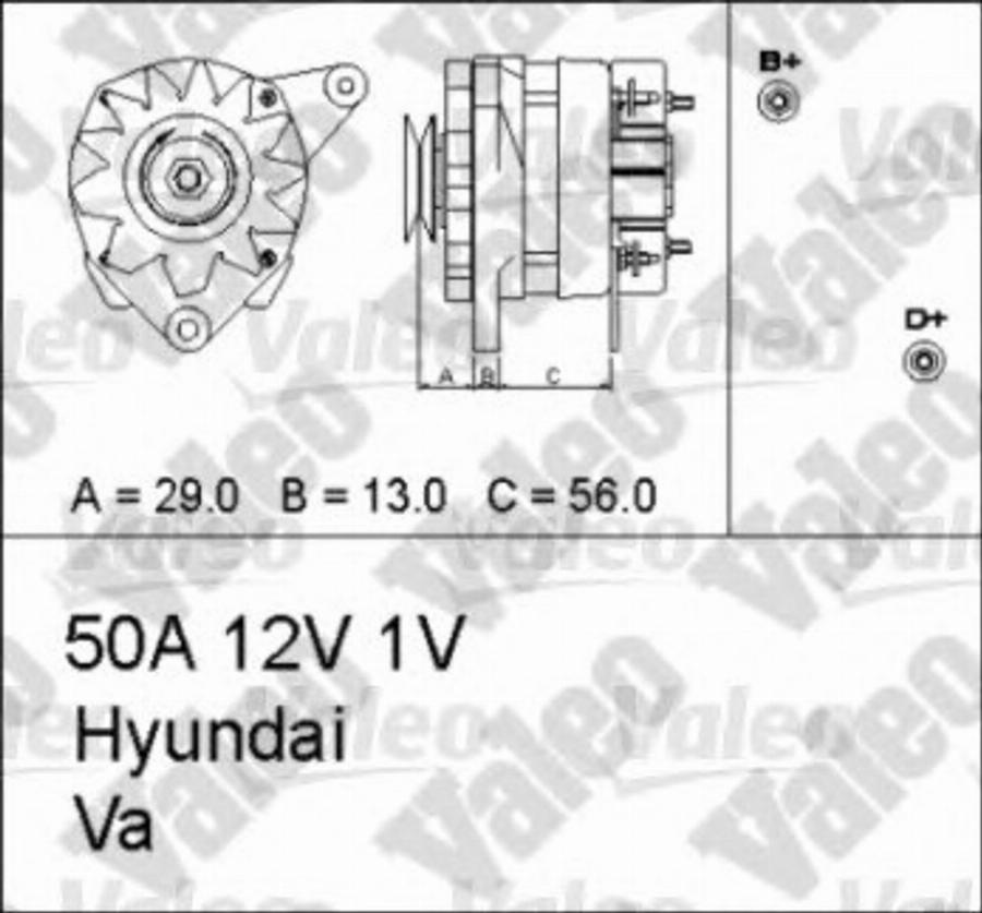 Valeo 436747 - Laturi inparts.fi