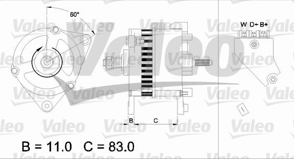 Valeo 436755 - Laturi inparts.fi