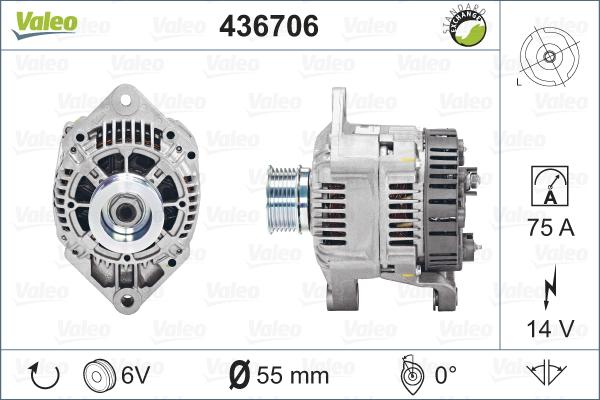 Valeo 436706 - Laturi inparts.fi