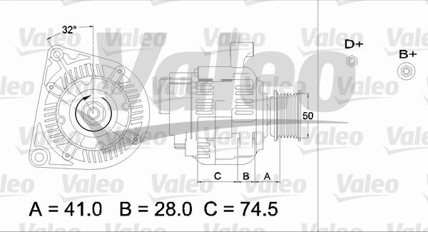 Valeo 436700 - Laturi inparts.fi