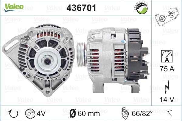 Valeo 436701 - Laturi inparts.fi