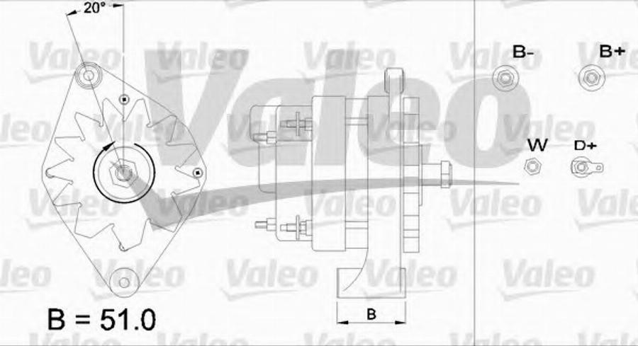 Valeo 436703 - Laturi inparts.fi