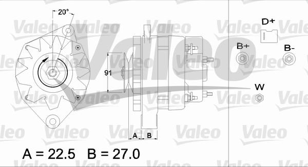 Valeo 436711 - Laturi inparts.fi