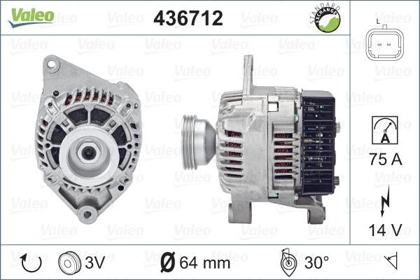 Valeo 436712 - Laturi inparts.fi