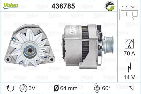 Valeo 436785 - Laturi inparts.fi