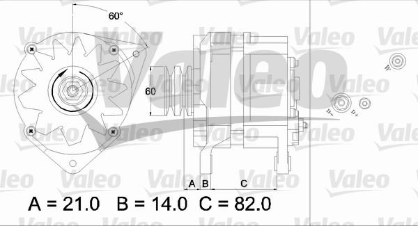 Valeo 436786 - Laturi inparts.fi