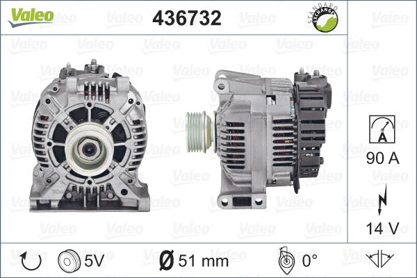 Valeo 436732 - Laturi inparts.fi