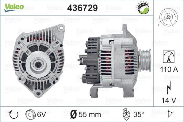 Valeo 436729 - Laturi inparts.fi