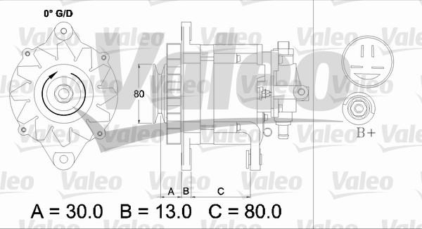 Valeo 436725 - Laturi inparts.fi