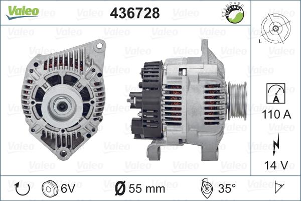 Valeo 436728 - Laturi inparts.fi