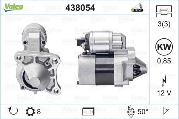 Valeo 438054 - Käynnistinmoottori inparts.fi