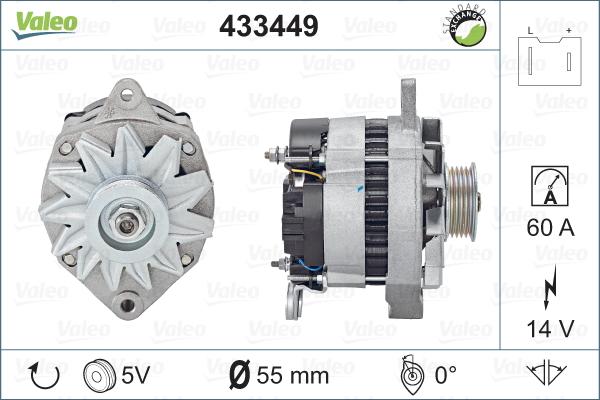 Valeo 433449 - Laturi inparts.fi