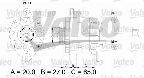 Valeo 433445 - Laturi inparts.fi