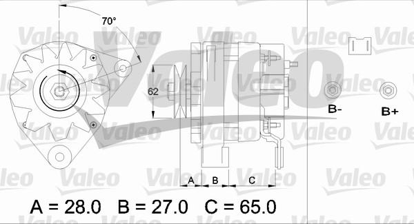 Valeo 433446 - Laturi inparts.fi