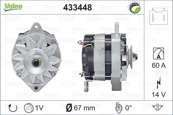 Valeo 433448 - Laturi inparts.fi