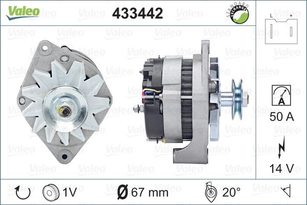 Valeo 433442 - Laturi inparts.fi