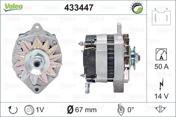 Valeo 433447 - Laturi inparts.fi