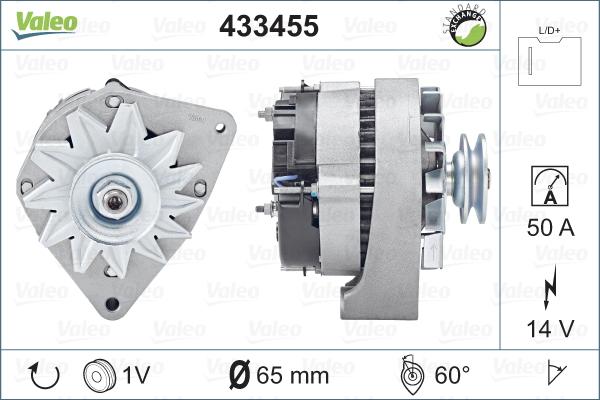 Valeo 433455 - Laturi inparts.fi