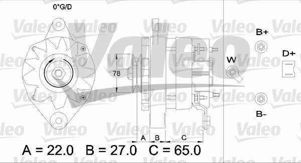 Valeo 433451 - Laturi inparts.fi