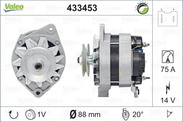 Valeo 433453 - Laturi inparts.fi