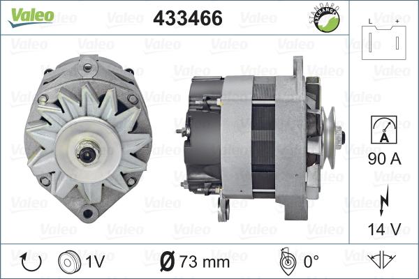 Valeo 433466 - Laturi inparts.fi