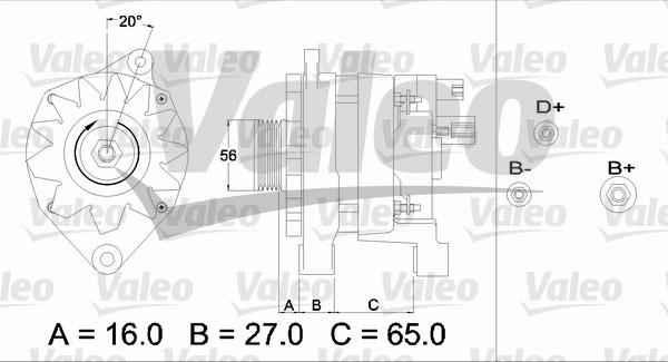 Valeo 433468 - Laturi inparts.fi