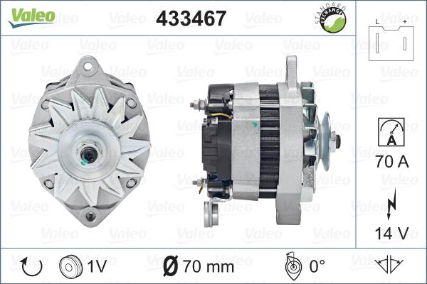 Valeo 433467 - Laturi inparts.fi