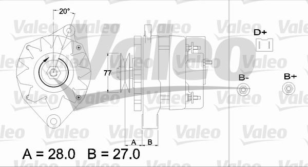 Valeo 433407 - Laturi inparts.fi