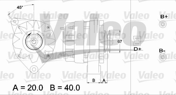 Valeo 433416 - Laturi inparts.fi