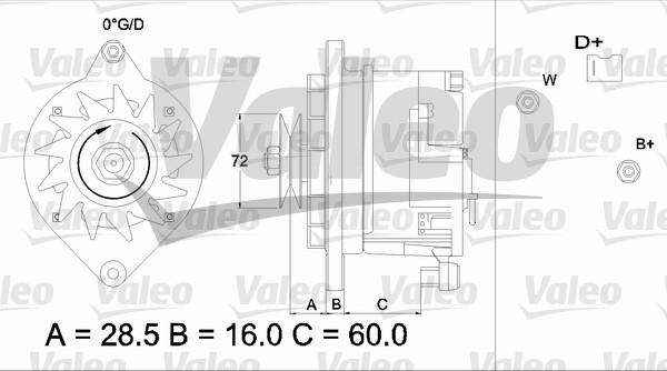 Valeo 433483 - Laturi inparts.fi