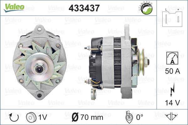 Valeo 433437 - Laturi inparts.fi