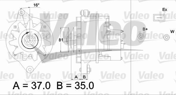 Valeo 433471 - Laturi inparts.fi