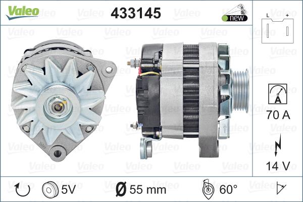 Valeo 433145 - Laturi inparts.fi