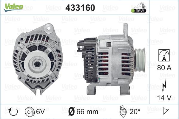 Valeo 433160 - Laturi inparts.fi